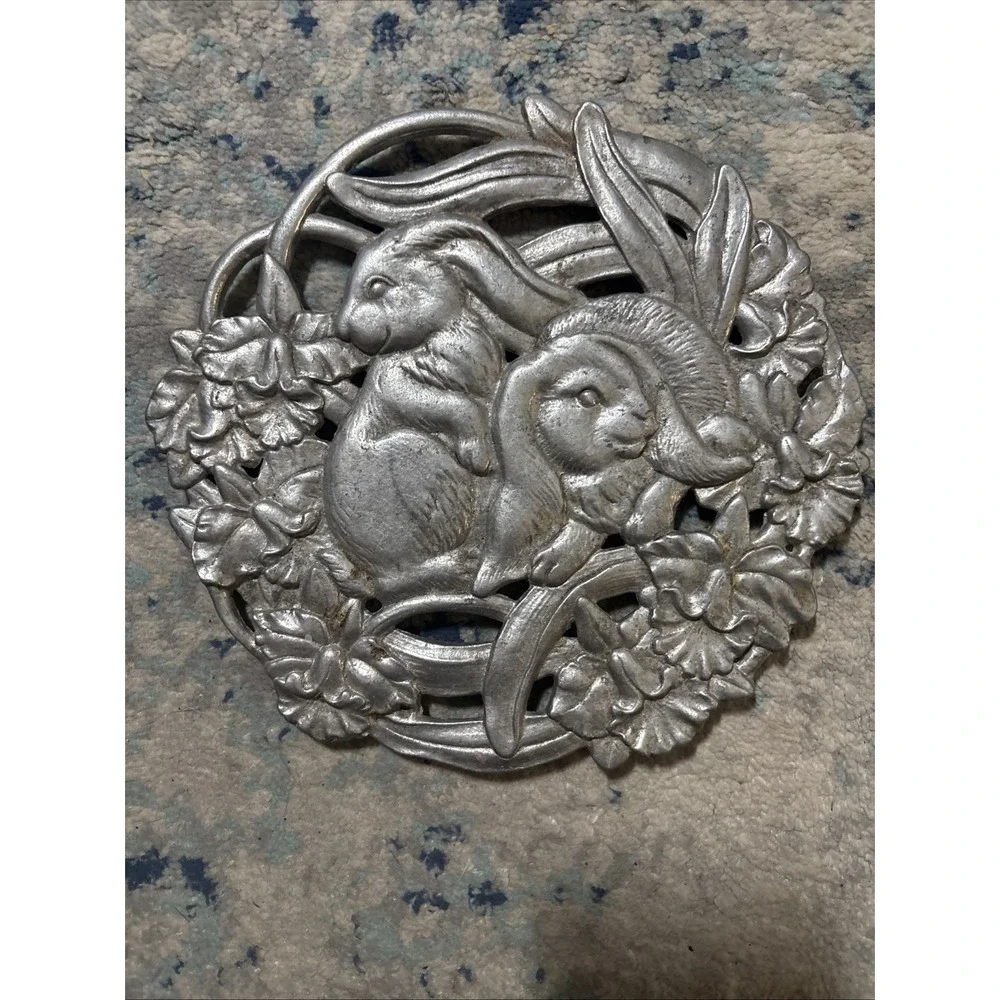 Lot Of  19 Pc Vintage Arthur Court Bunny Rabbits Aluminum Various Items Amazing